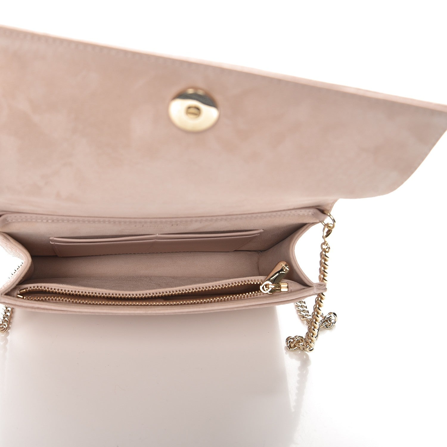 Christian Dior Grained Calfskin Diorama Wallet on Chain Pouch Rose Poudre 5 of 7