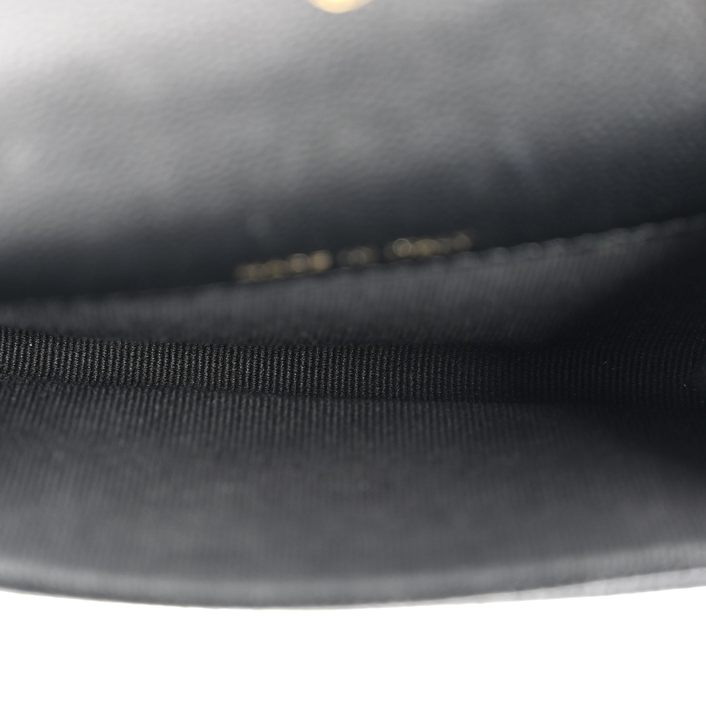 Caviar Quilted Boy Flap Card Holder Black