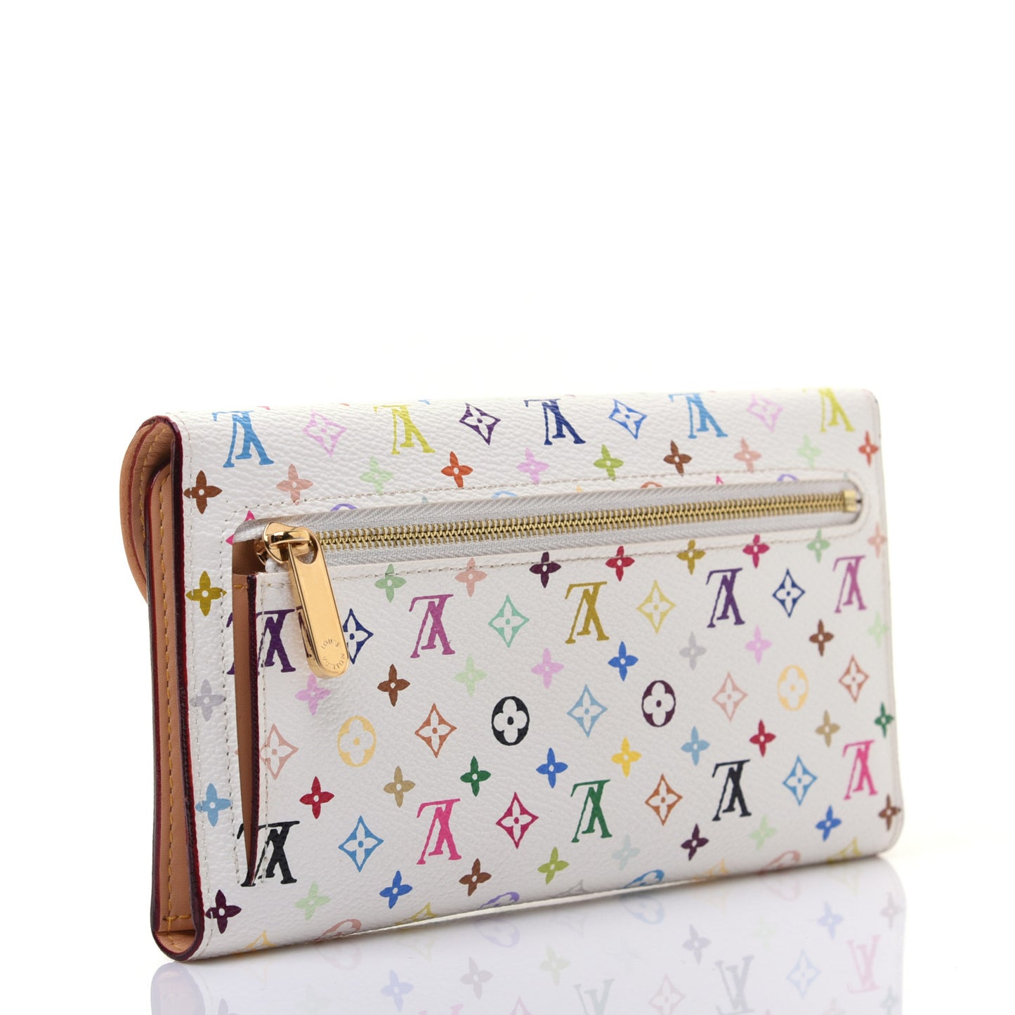 Monogram Multicolor Eugenie Wallet White