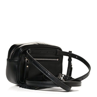 Saint Laurent Calfskin Matelasse Studded Monogram Lou Belt Bag Black 3 of 10