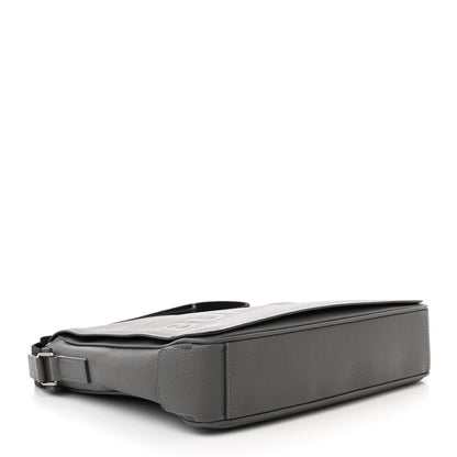 Burberry Calfskin Logo Messenger Charcoal Grey 5 of 13