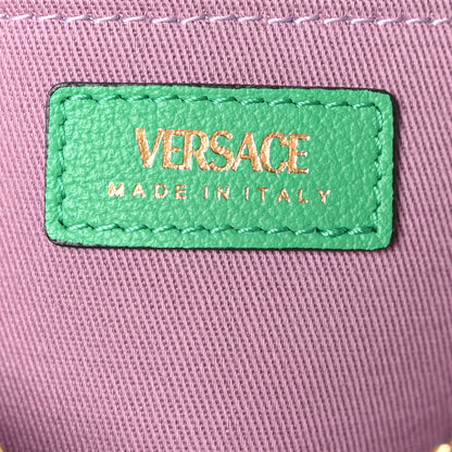 Versace Calfskin La Medusa Round Camera Bag Green 6 of 9