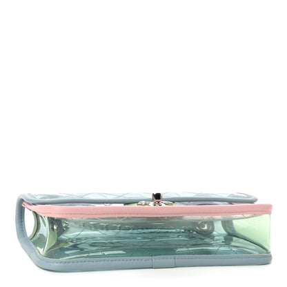 Chanel Lambskin PVC Quilted Mini Coco Splash Flap Blue Green 4 of 9