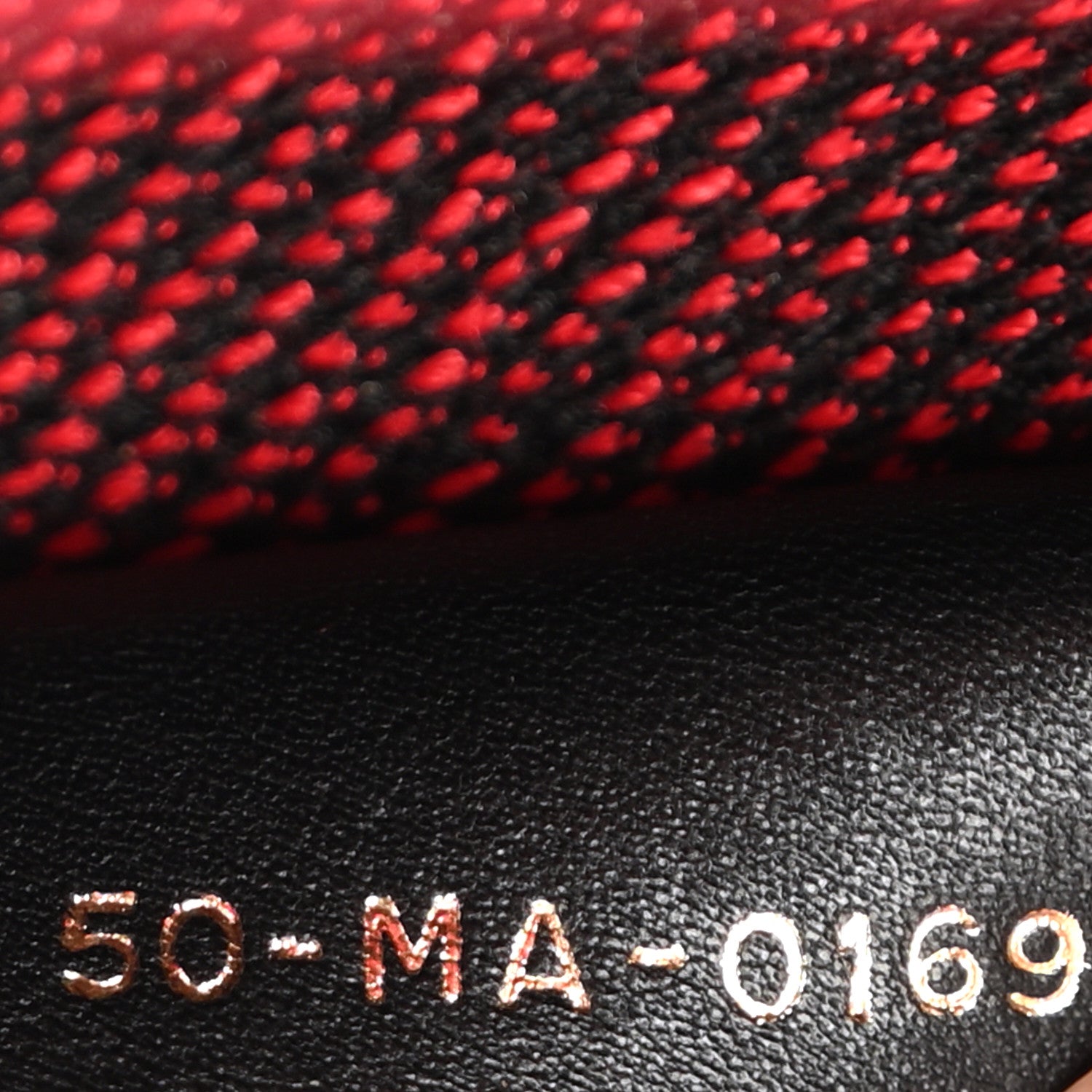 Christian Dior Canvas Embroidered Checkered Book Tote Black Red 7 of 13