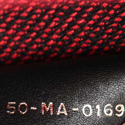 Christian Dior Canvas Embroidered Checkered Book Tote Black Red 7 of 13