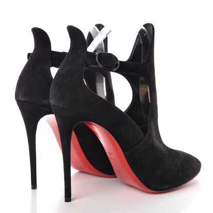 Christian Louboutin Veau Velours Canadada 100 Booties 38.5 Black 4 of 7