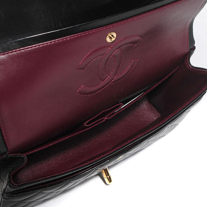 Chanel Lambskin Quilted Medium Double Flap Black 5 of 9