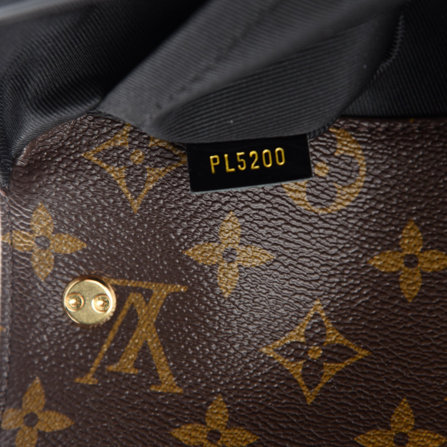 Patent Calfskin Monogram Cherrywood BB Black