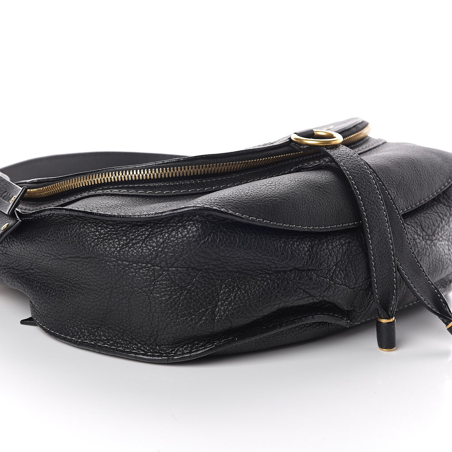 Calfskin Medium Marcie Crossbody Bag Black