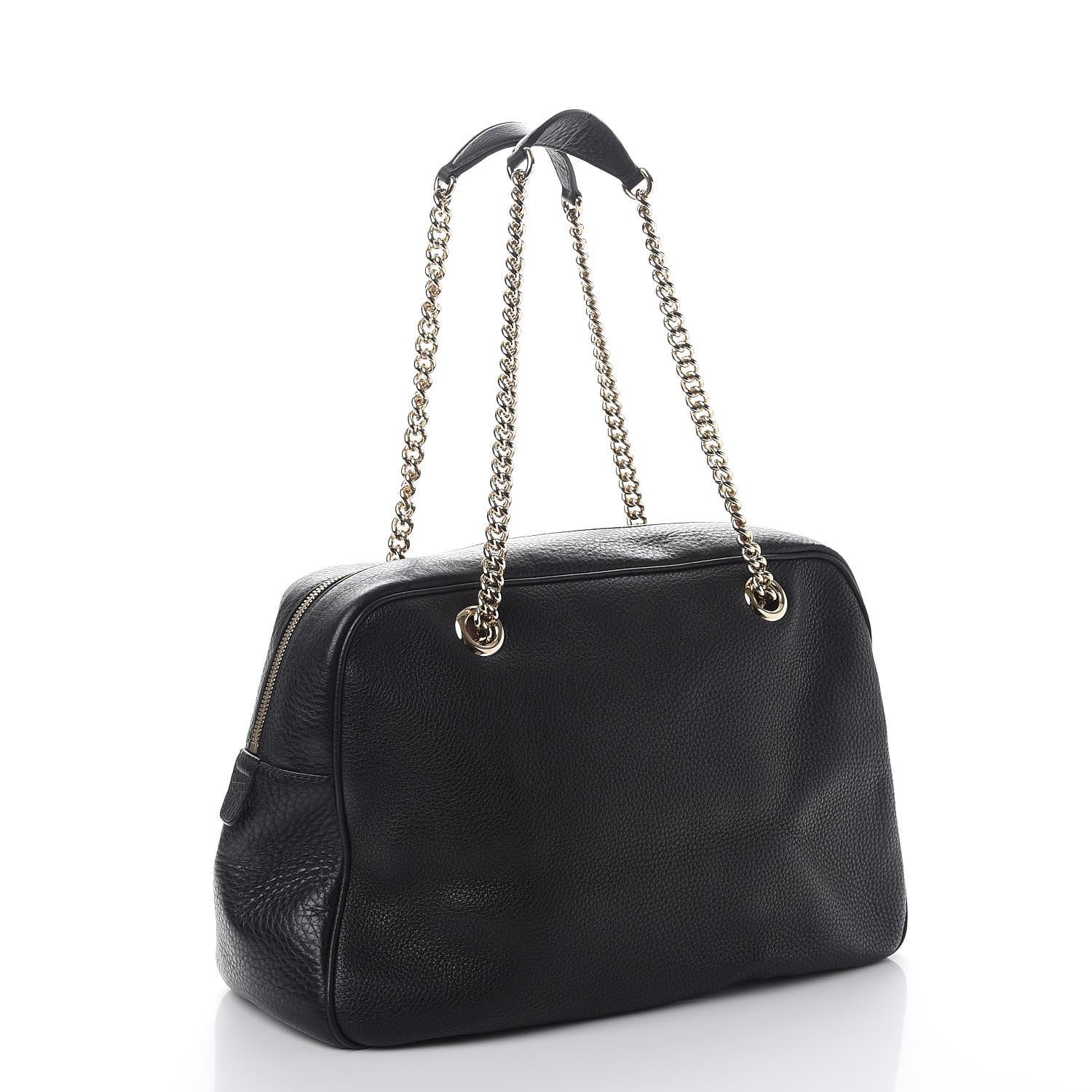 Gucci Pebbled Calfskin Medium Soho Bowler Black 3 of 9