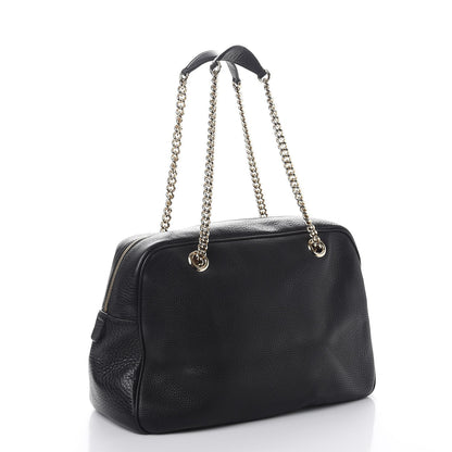 Gucci Pebbled Calfskin Medium Soho Bowler Black 3 of 9