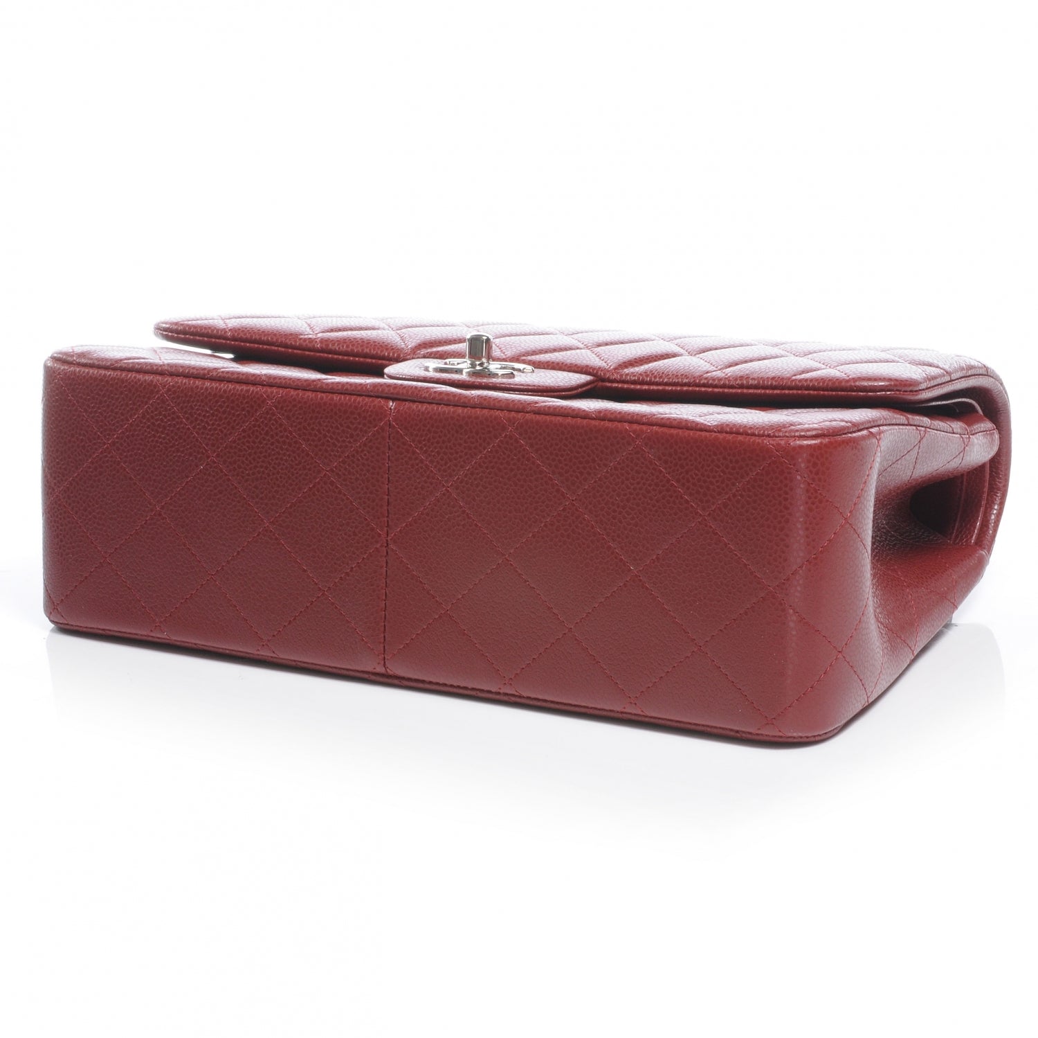Chanel Caviar Jumbo Double Flap Red 4 of 8