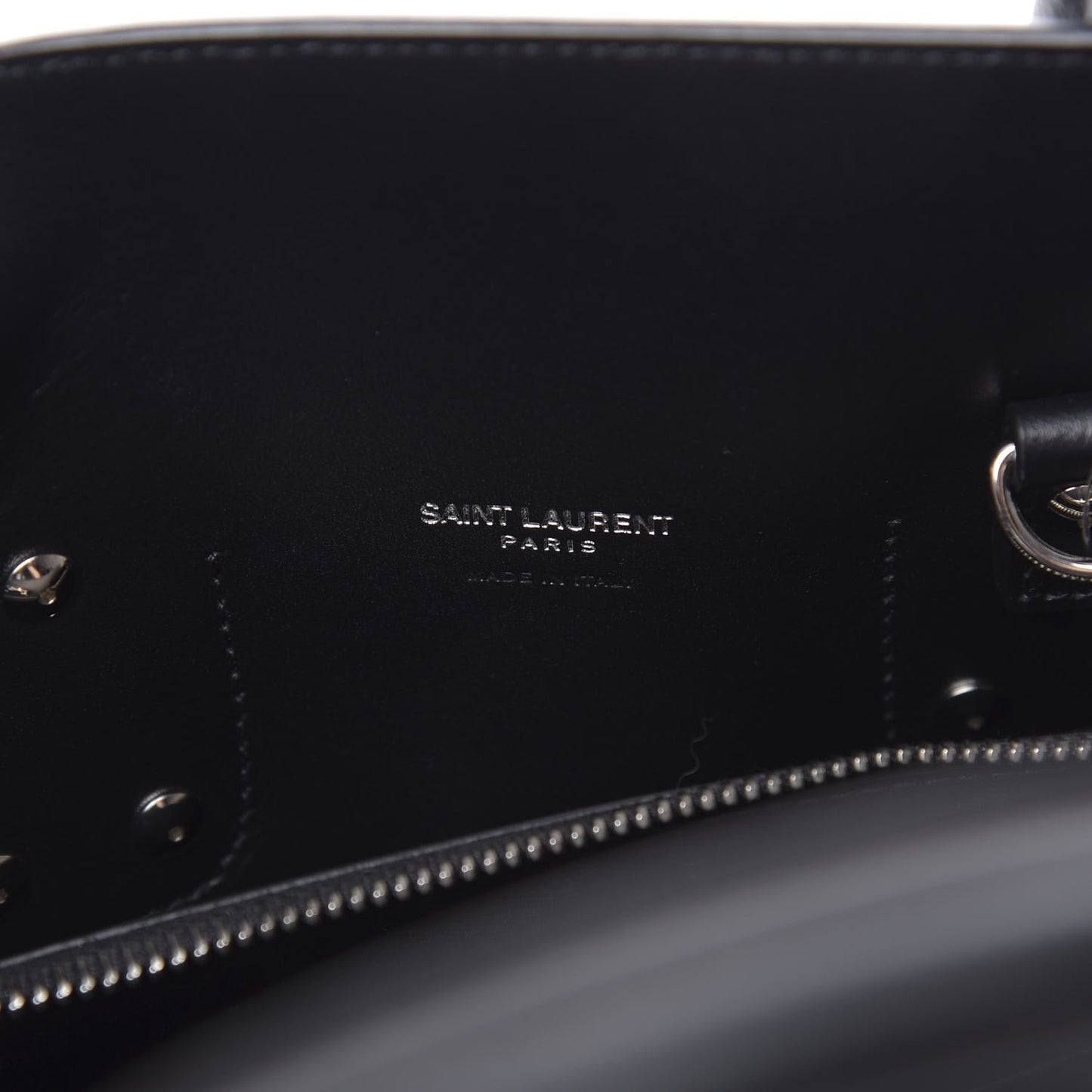 Grained Calfskin Small Sac De Jour Black