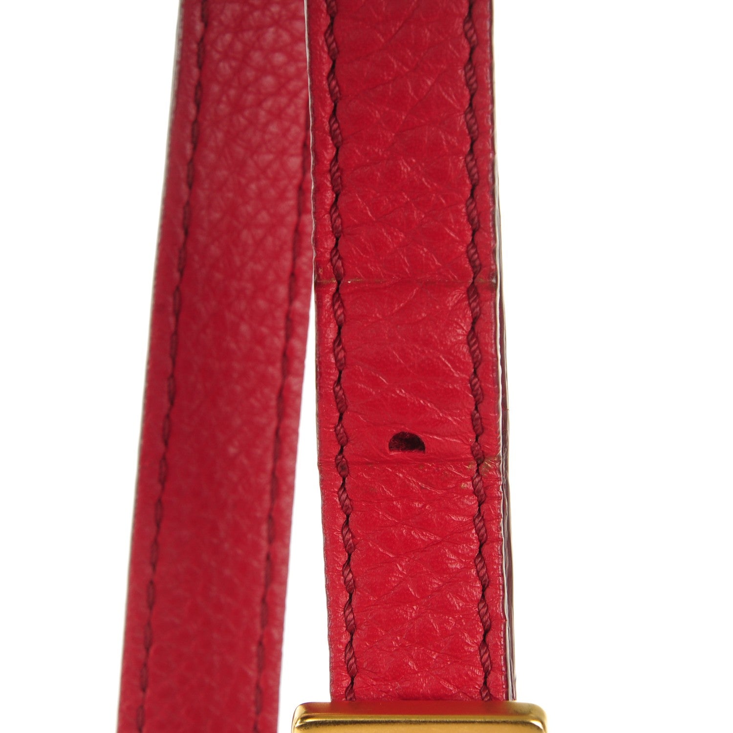 Chloe Calfskin Mini Marcie Round Crossbody Bag Red 8 of 8