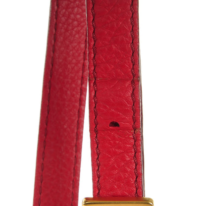 Chloe Calfskin Mini Marcie Round Crossbody Bag Red 8 of 8