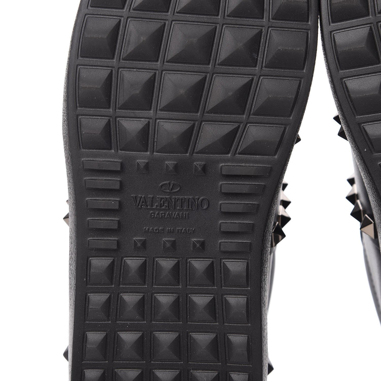 Valentino Garavani Calfskin Womens Rockstud Untitled Open Sneakers size 36.5 Black 6 of 8