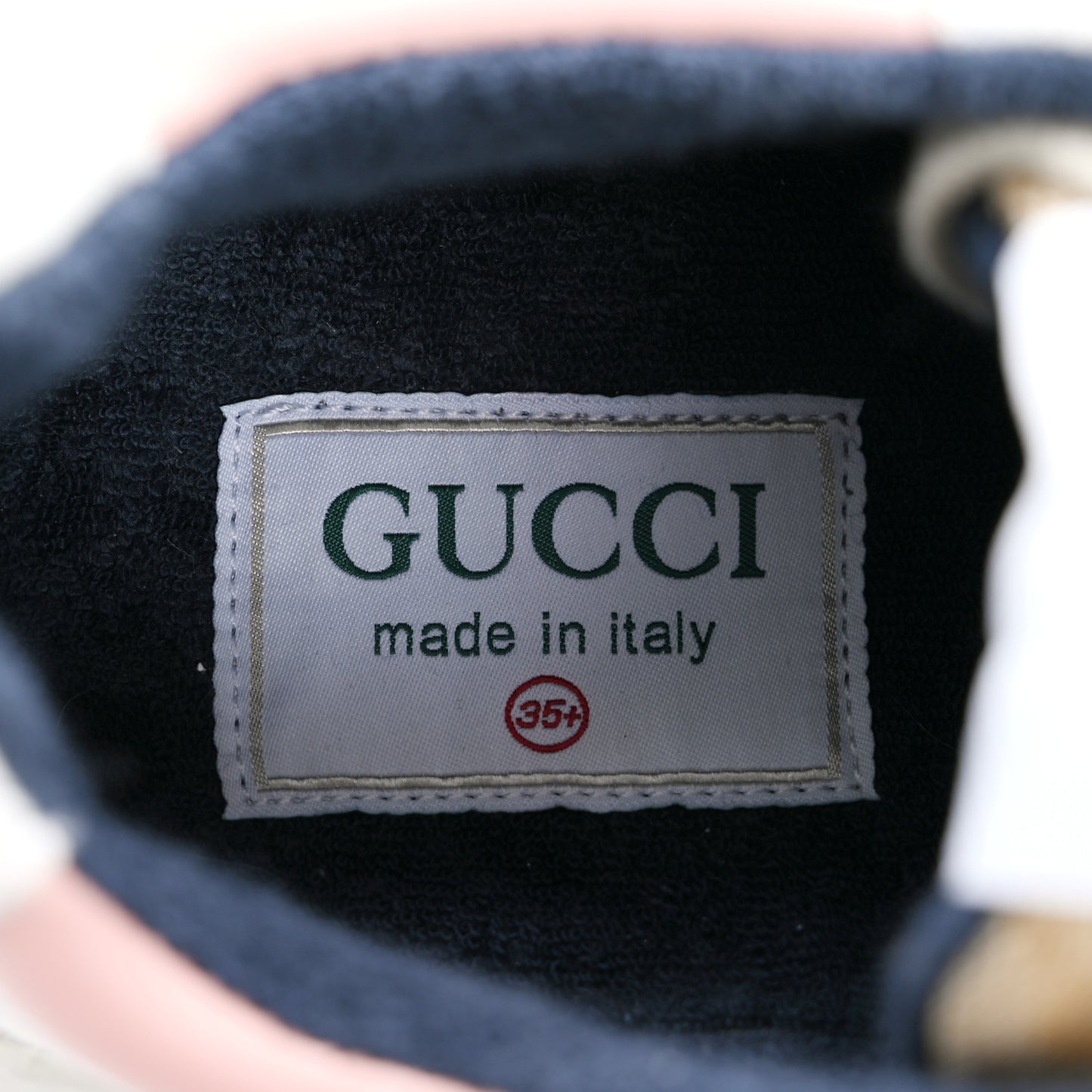 GG Supreme Monogram Mix Monogram Womens Rhyton Sneakers 35.5 London Blue Beige Pale Pink