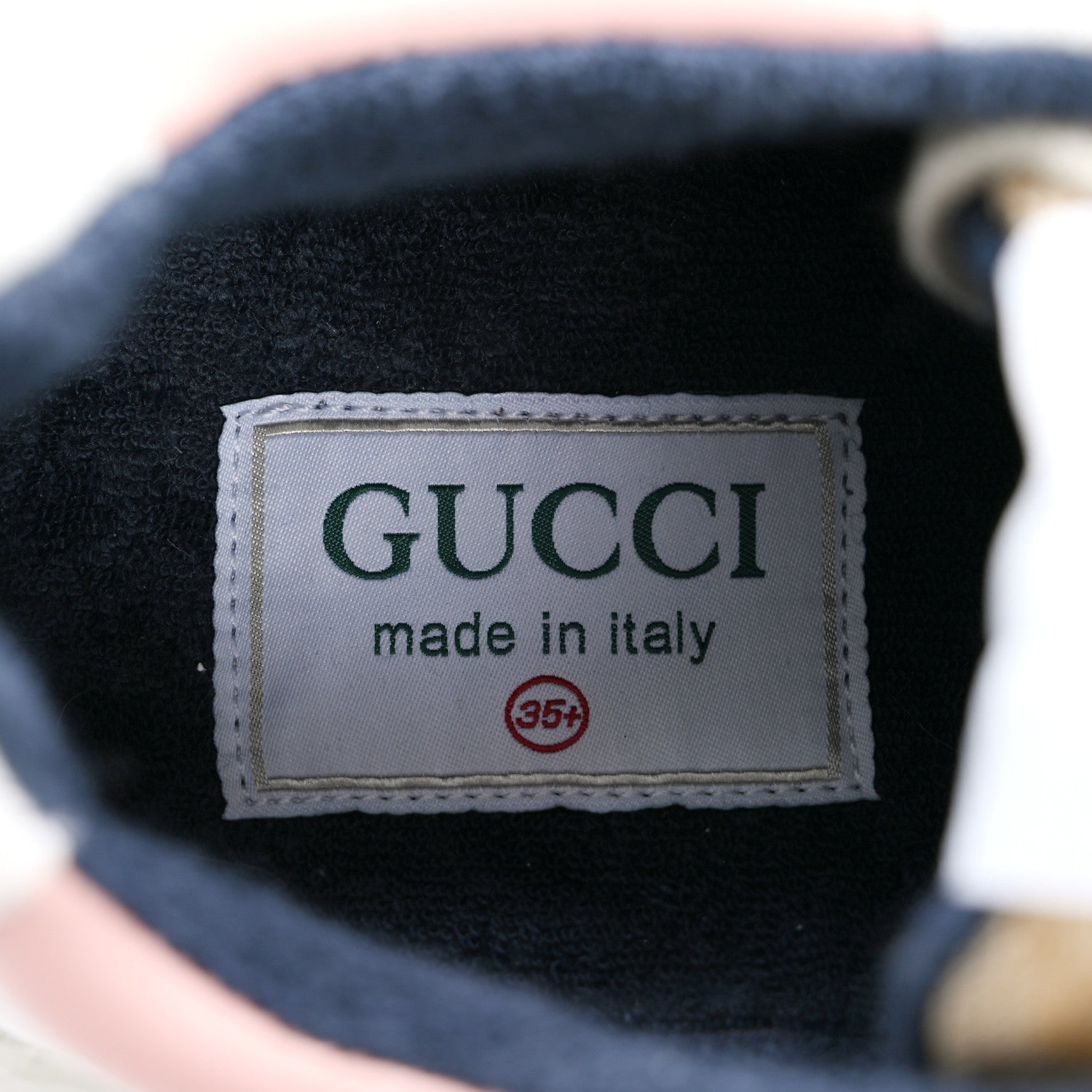 Gucci GG Supreme Monogram Mix Monogram Womens Rhyton Sneakers 35.5 London Blue Beige Pale Pink 7 of 10