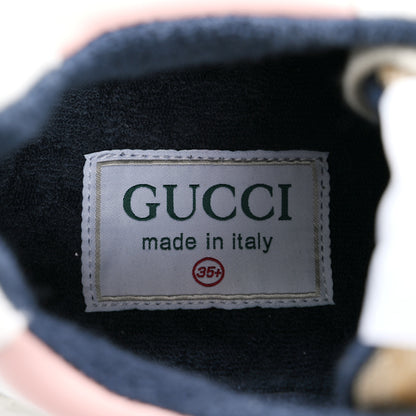 Gucci GG Supreme Monogram Mix Monogram Womens Rhyton Sneakers 35.5 London Blue Beige Pale Pink 7 of 10