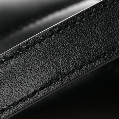 Saint Laurent Calfskin Y Quilted Monogram Monochrome Large Loulou Chain Satchel Black 13 of 14