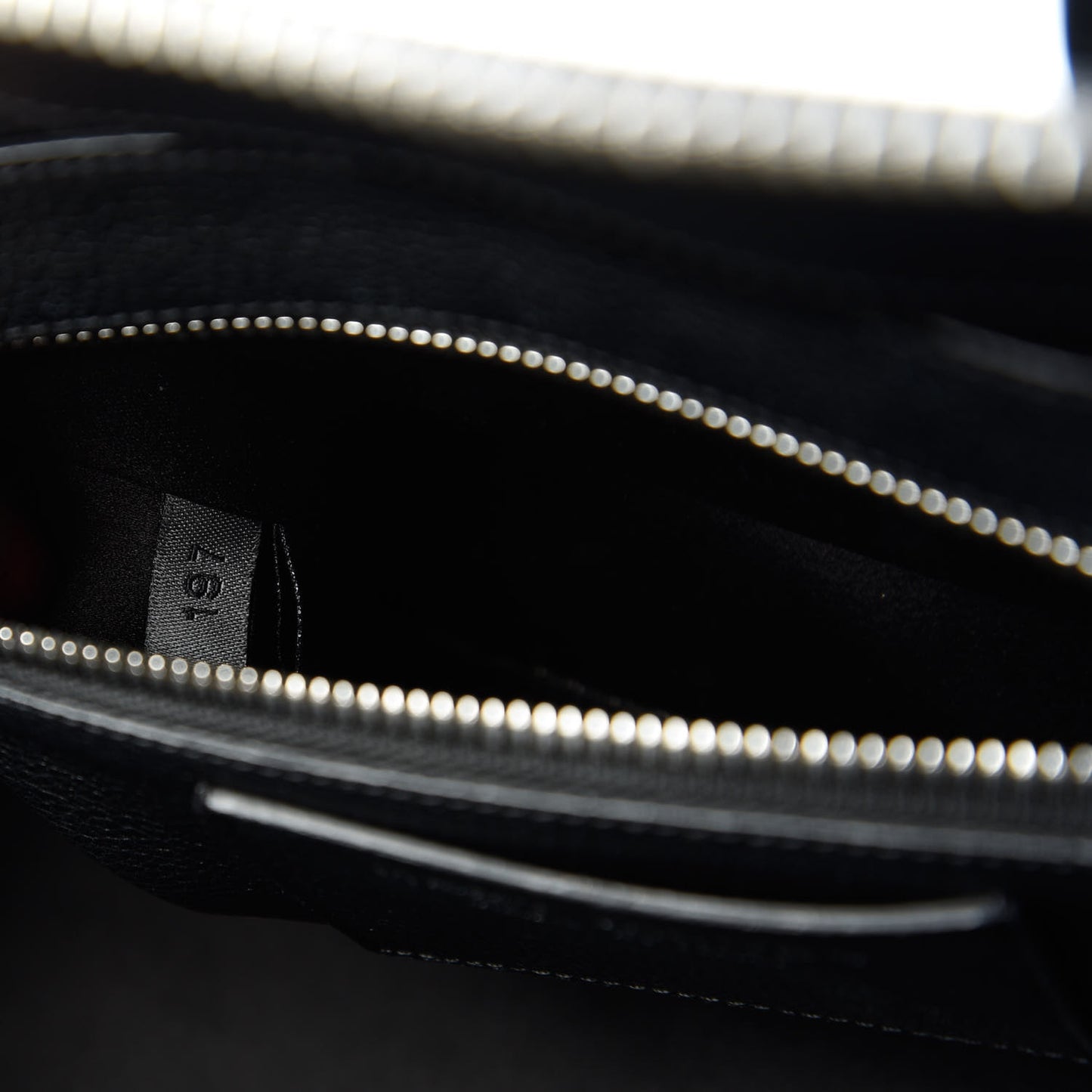 Textured Calfskin Small Incognito Satchel Black
