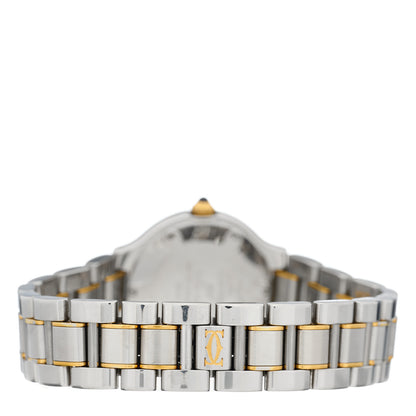Cartier Stainless Steel 18K Yellow Gold 28mm Must De 21 Quartz Watch 3 of 5