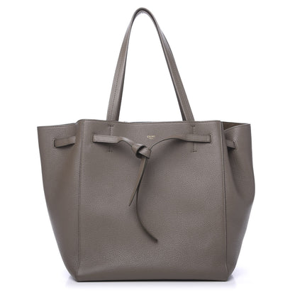 Celine Soft Grained Calfskin Small Belt Cabas Phantom Taupe 1 of 8