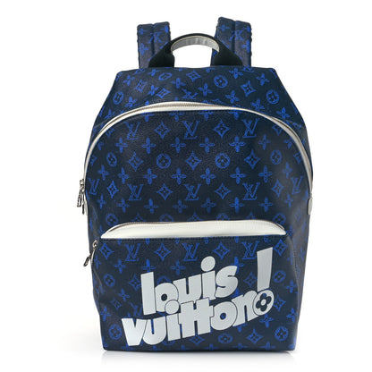 Louis Vuitton Monogram Everyday LV Discovery Backpack PM Blue 1 of 7
