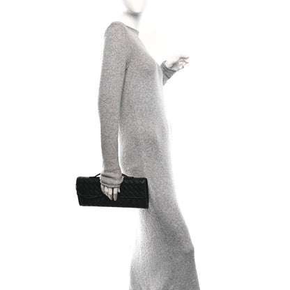 Bottega Veneta Nappa Intrecciato Long Andiamo Top Handle Clutch Black 2 of 9