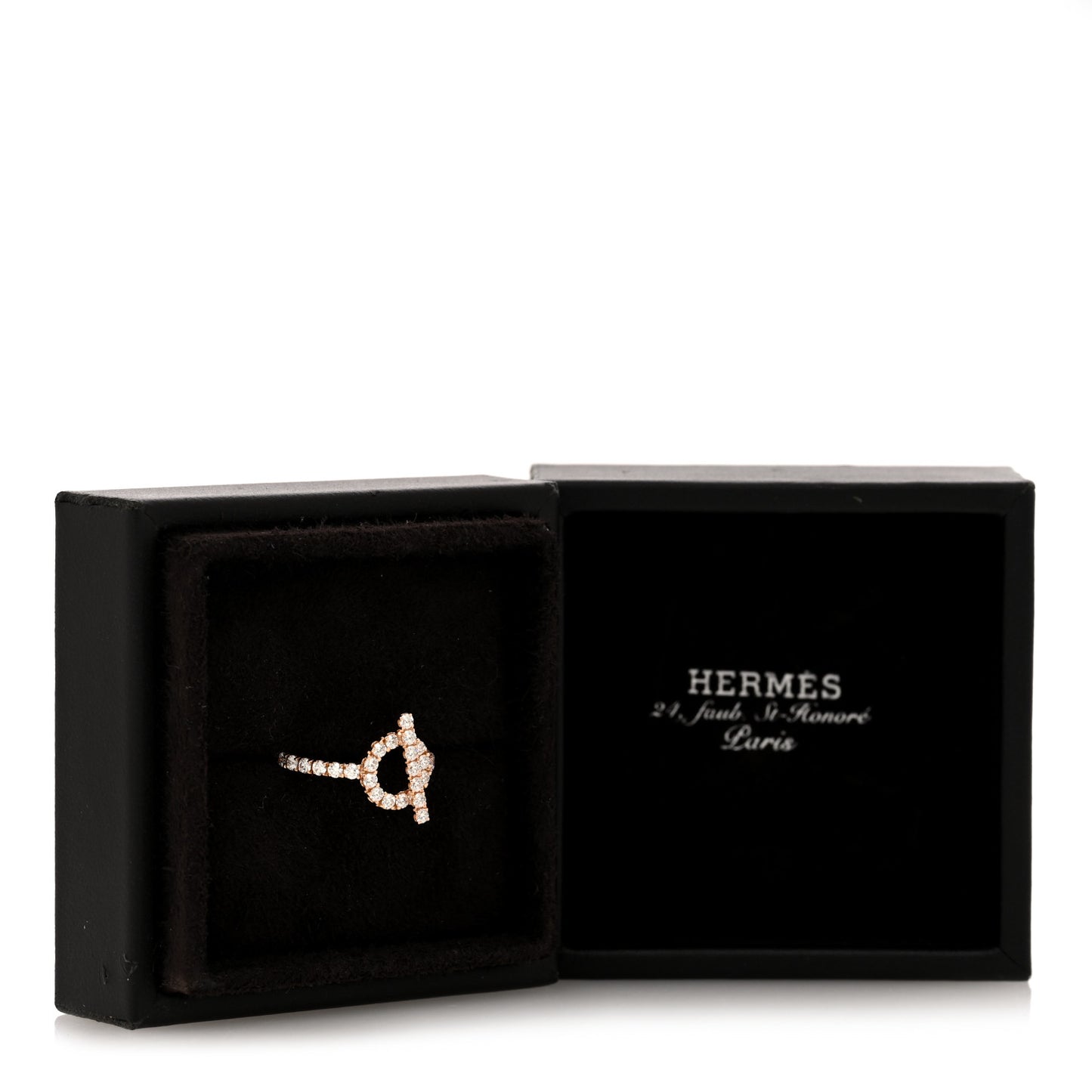 18K Rose Gold Diamond Finesse Ring 54 6.75