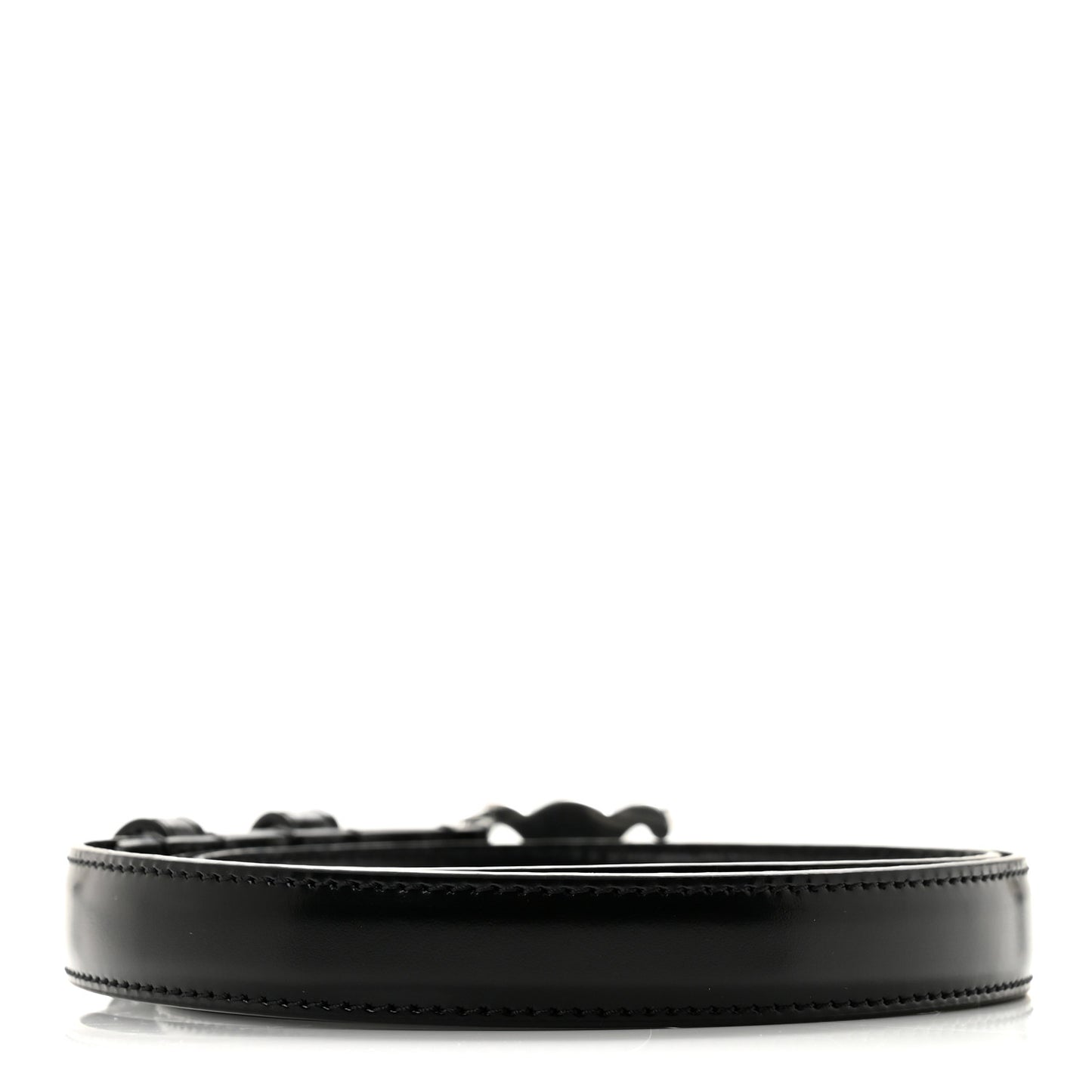 Box Calfskin Medium 25mm Triomphe Belt 80 32 Black