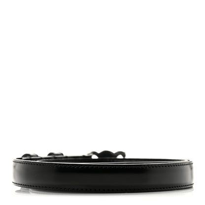 Celine Box Calfskin Medium 25mm Triomphe Belt 80 32 Black 2 of 8