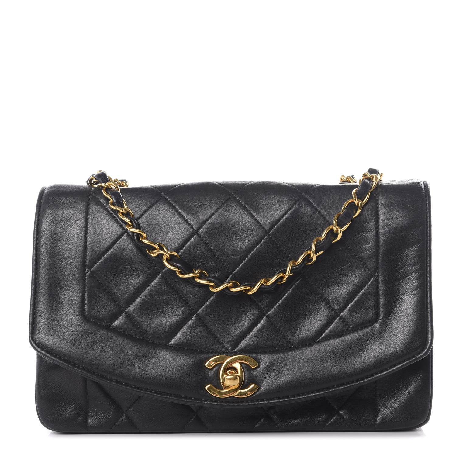 Chanel Lambskin Quilted Small Single Flap Bag Black 1 of 12