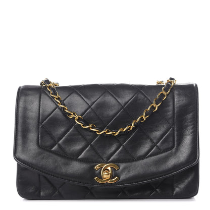 Chanel Lambskin Quilted Small Single Flap Bag Black 1 of 12