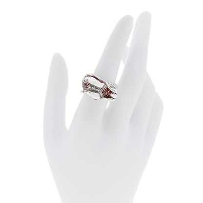 John Hardy Sterling Silver Ruby Naga Dragon Ring 54 7 2 of 7