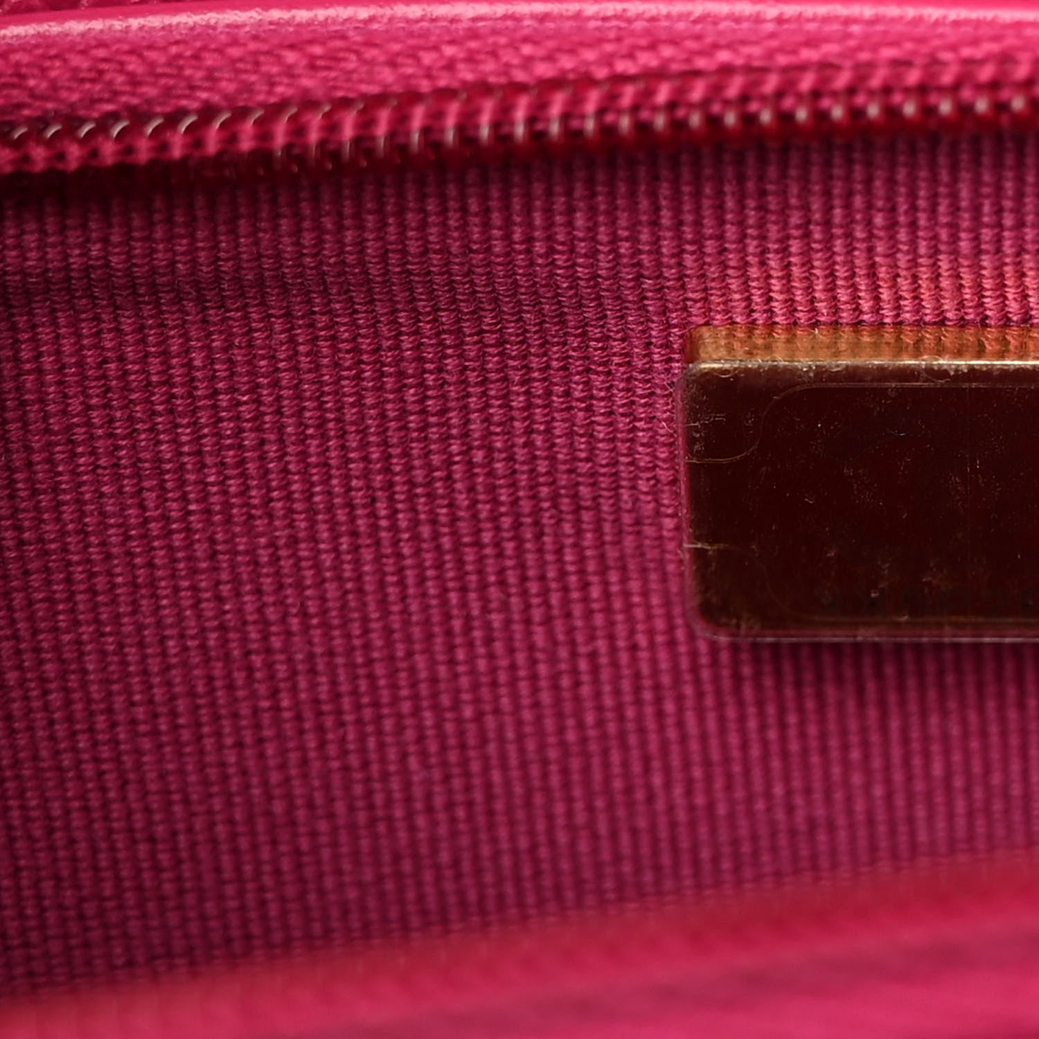 Chanel Caviar Quilted Wallet on Chain WOC Fuchsia 7 of 10