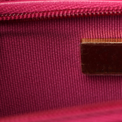 Chanel Caviar Quilted Wallet on Chain WOC Fuchsia 7 of 10