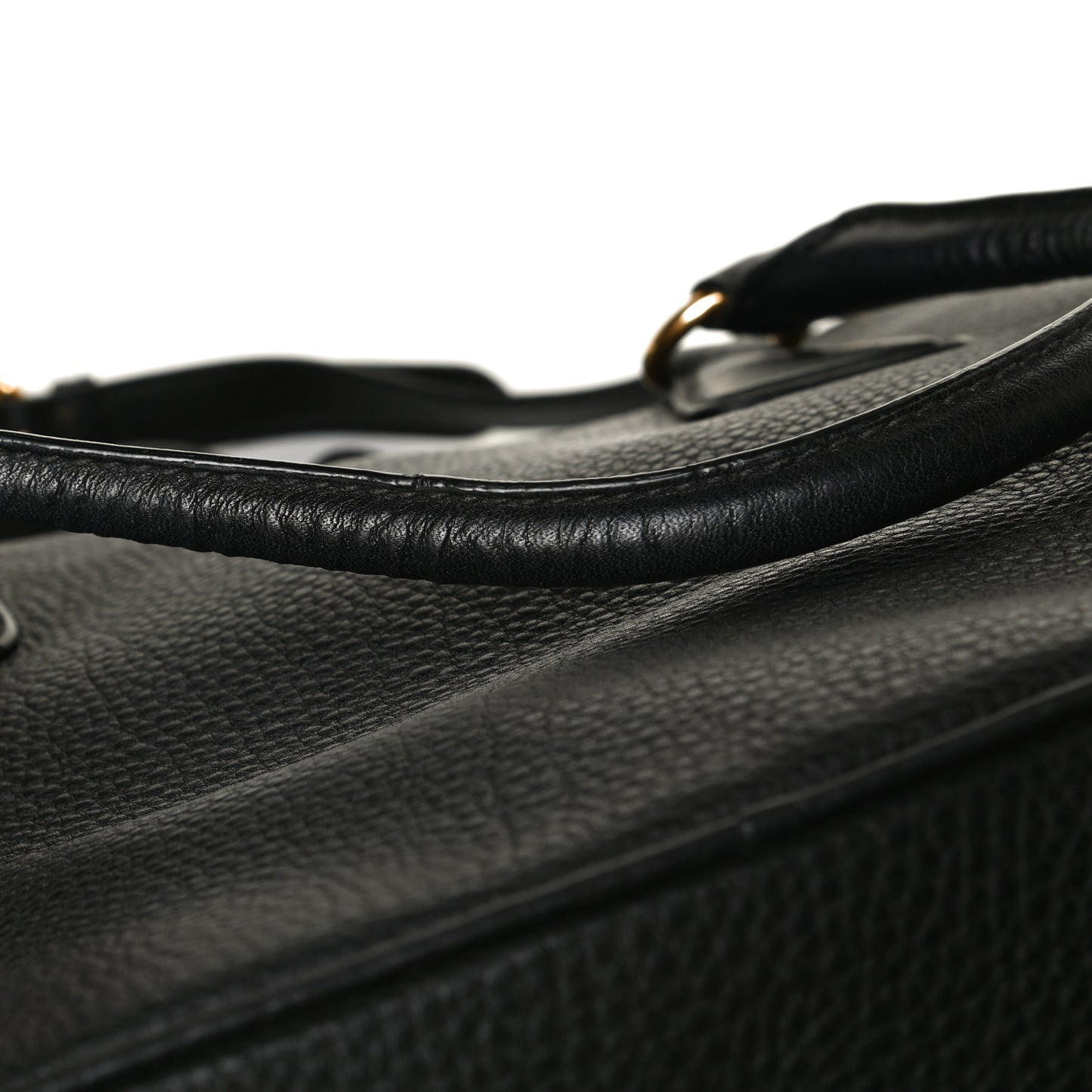 Vitello Daino Shopping Tote Black