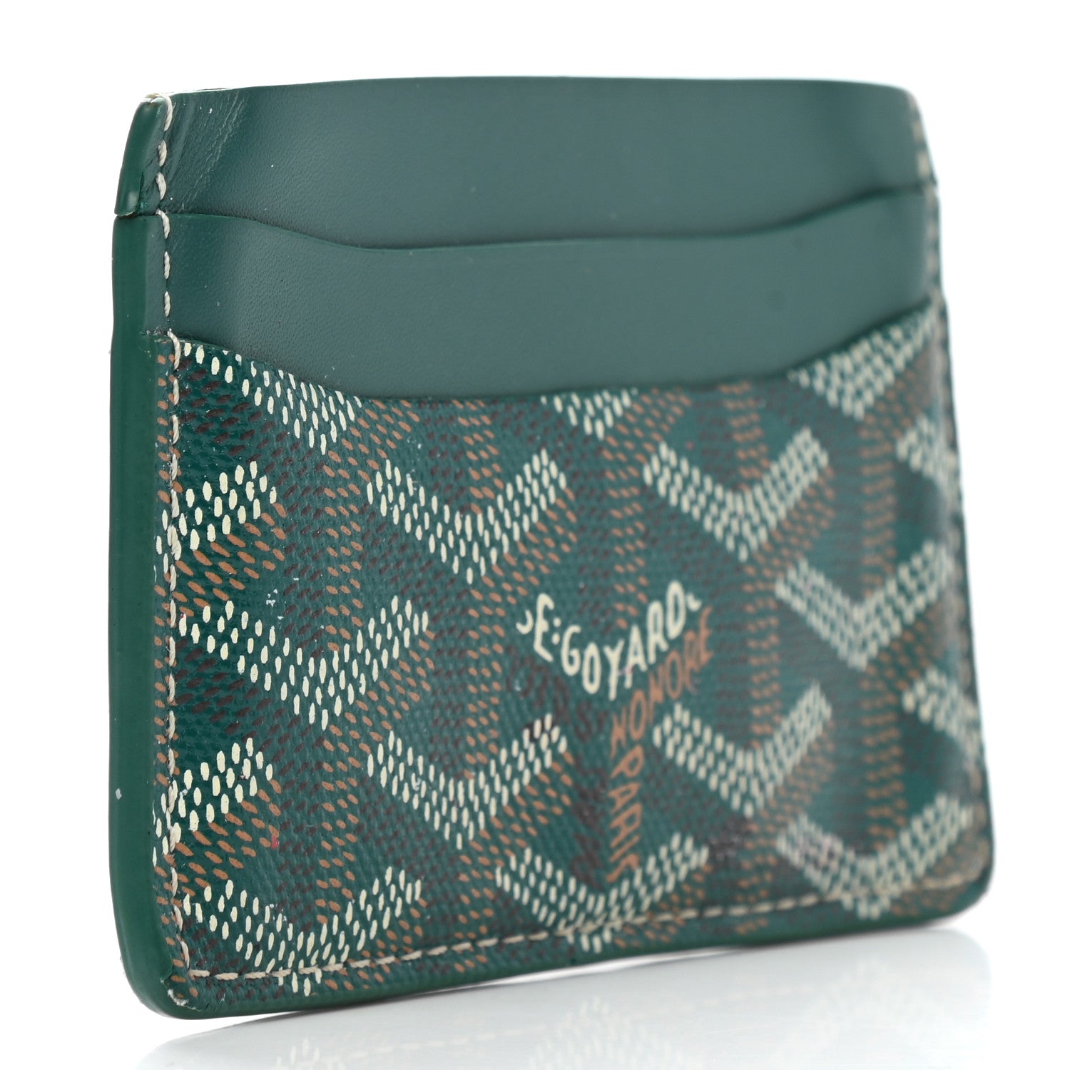 Goyard Goyardine Saint Sulpice Card Holder Green 3 of 8