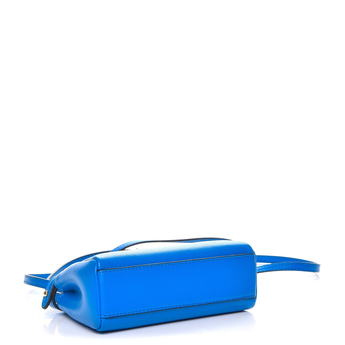 Shiny Nappa Micro Peekaboo Iconic Satchel Blue Royal