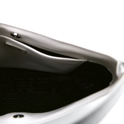 Prada Spazzolato Cleo Shoulder Bag White 4 of 4