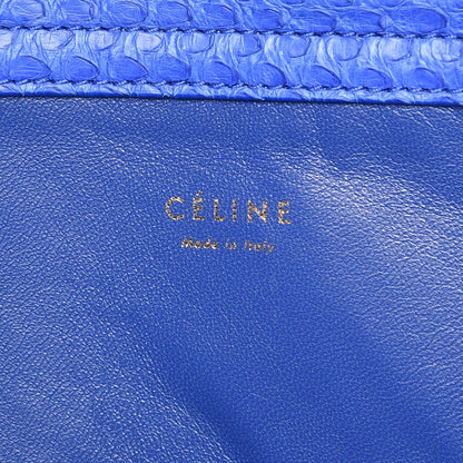 Celine Python Medium Phantom Luggage Blue 6 of 8