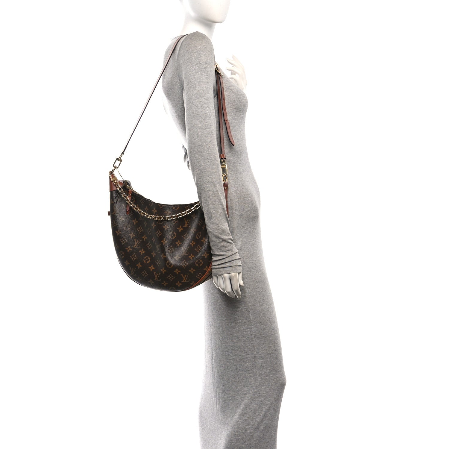 Louis Vuitton Reverse Monogram Loop Hobo 2 of 9