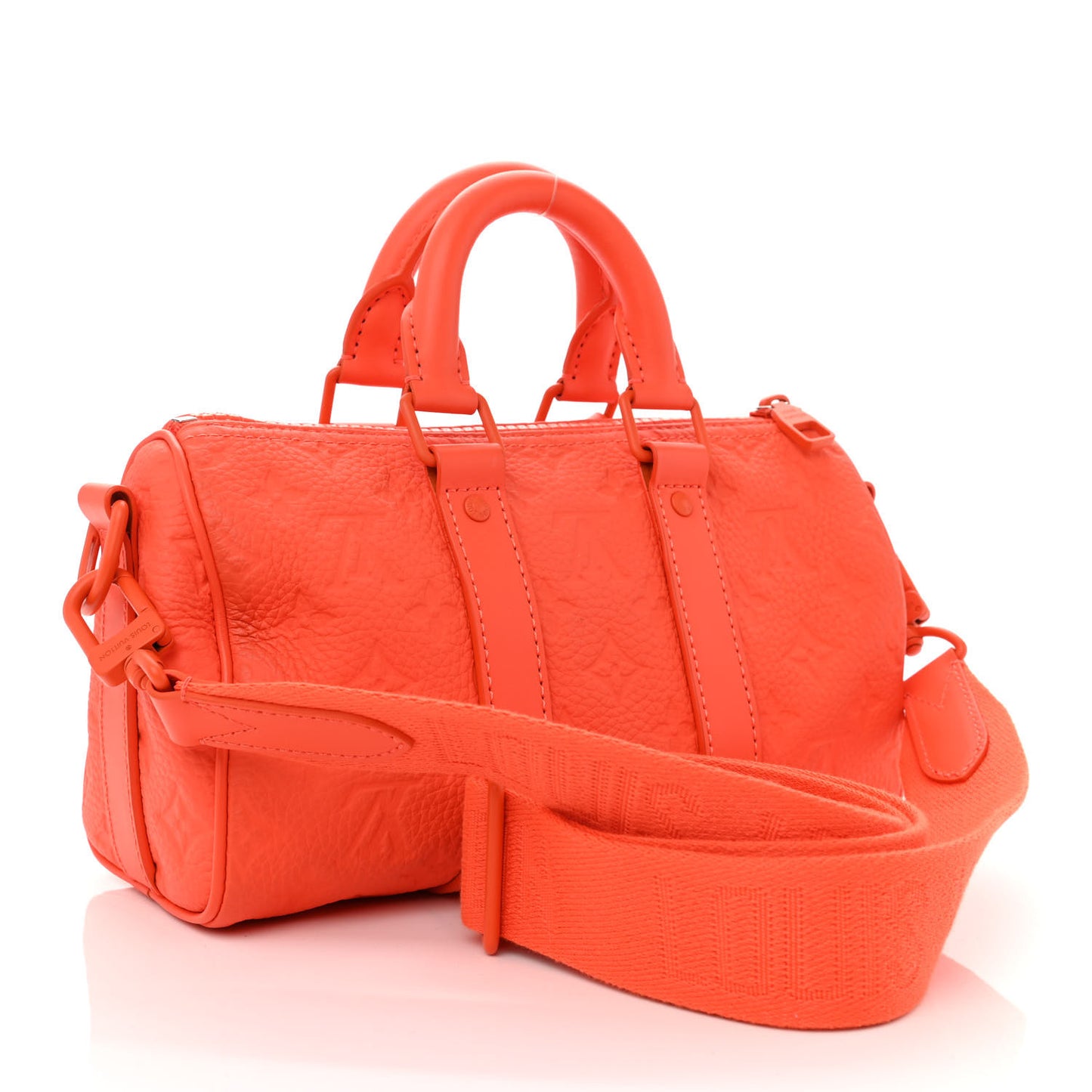 Monogram Taurillon Keepall Bandouliere 25 Orange