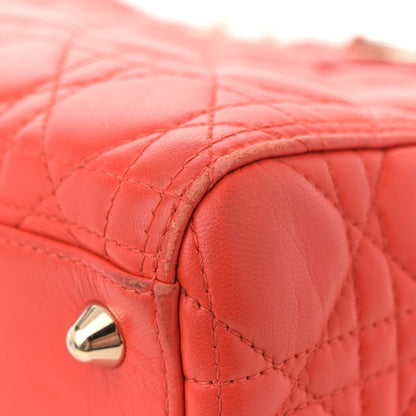 Christian Dior Lambskin Cannage Large Lady Dior Orange 13 of 13