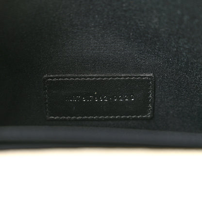 Saint Laurent Grain De Poudre Matelasse Chevron Monogram Envelope Clutch Crema Soft 7 of 12
