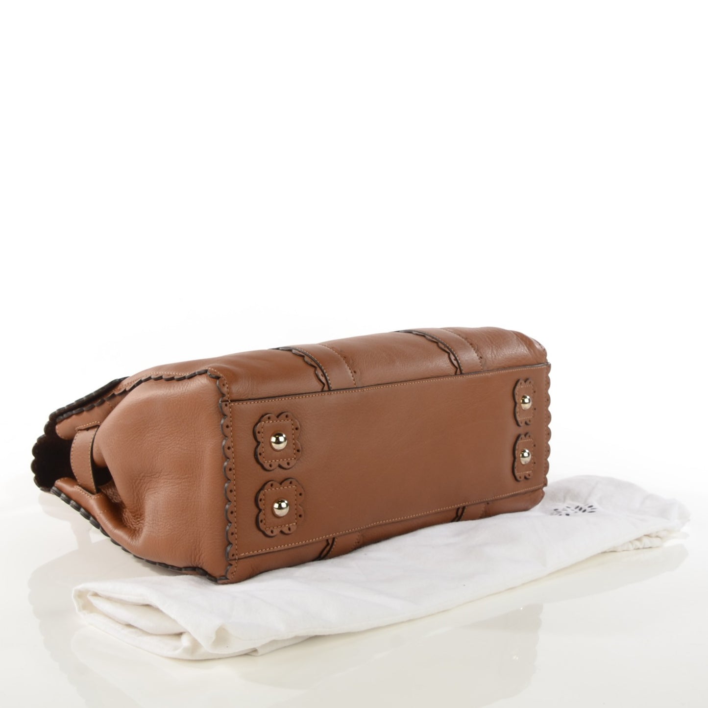 Soft Matte Leather Cookie Bayswater Satchel Oak