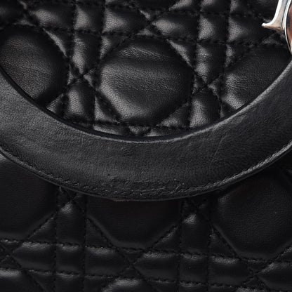 Christian Dior Lambskin Cannage Large Lady Dior Black 8 of 12