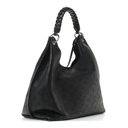 Louis Vuitton Mahina Carmel Hobo Black 2 of 9