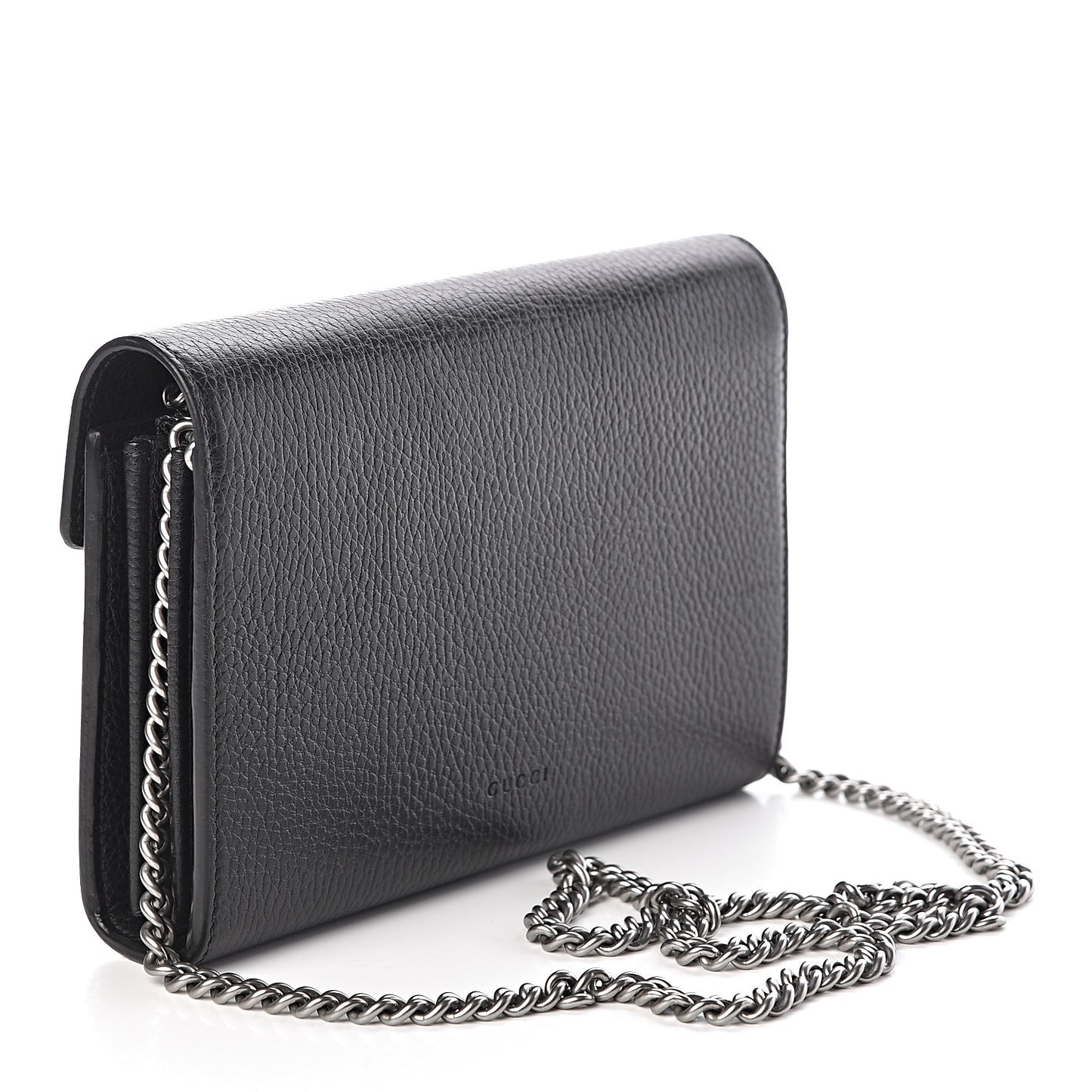 Calfskin Mini Dionysus Chain Wallet Black